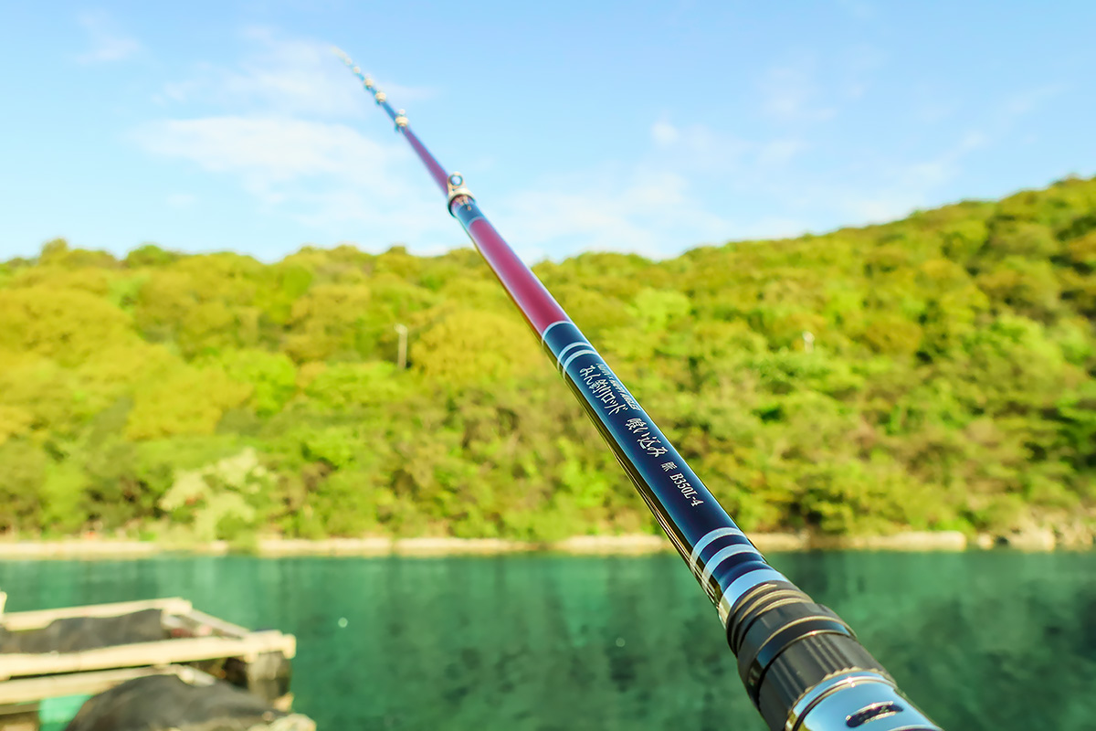 海上釣り堀用ロッド「みん釣りロッド 喰い込み 脈 B350L-4」の写真