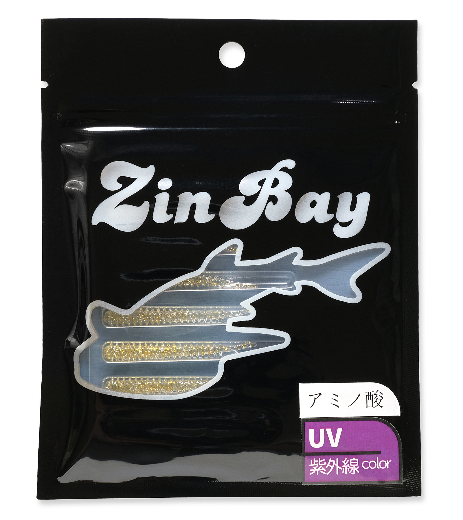 「ZinBay アジキャンディ 1.8inch|HAPPY ANGLER 限定 アミノ酸入り」の商品パッケージの写真