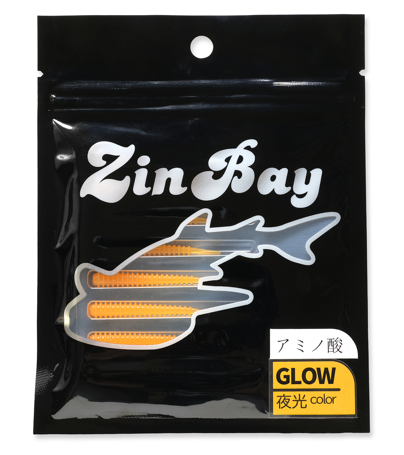 「ZinBay アジキャンディ 1.8inch|HAPPY ANGLER 限定 アミノ酸入り」の商品パッケージの写真